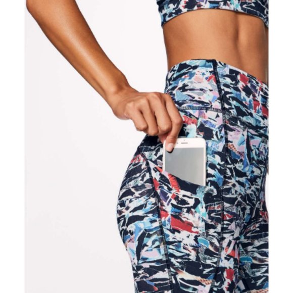 Lululemon Break Free Crop Nulux 17" Culture Clash Size 4 - Picture 4 of 11